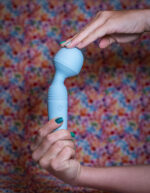 Grace Bendable Vibrating Pleasure Wand - Blue - Image 5
