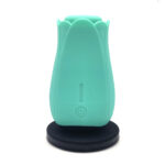 Tulip Pro 15-Function Suction Vibe With Wireless Charging - Teal Blue - Image 3