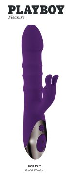 Playboy Pleasure - Hop to It - Rabbit Vibrator - Dark Purple - Image 2