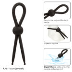 Alpha Liquid Silicone Lasso - Black - Image 5