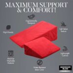 Love Cushion Set Foam Wedge Pillow Set - Red - Image 4