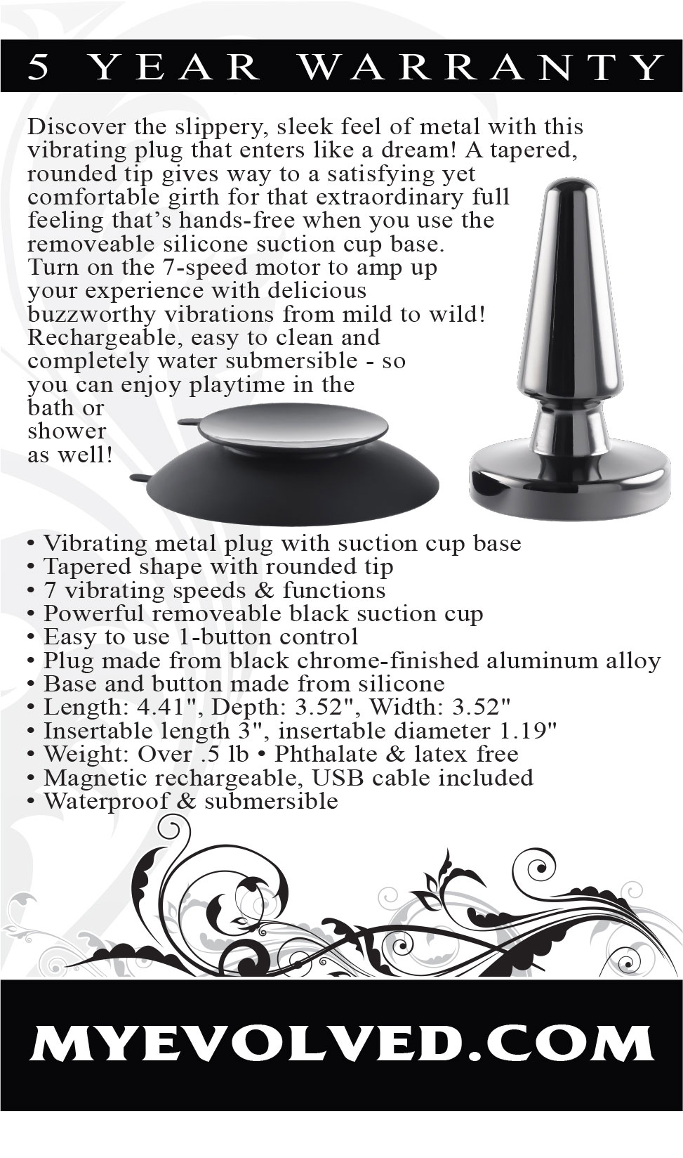 TnFgwXZE5UlhaKFHjVO4aTlLBA3VvjK7 Beginner Metal Plug - Black Chrome - Image 1