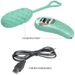 Vivian Remote Control Vibrating Egg - Turquoise - Image 4