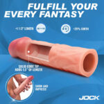 Jock 1.5" Silicone Penis Extension Sleeve - Light - Image 4