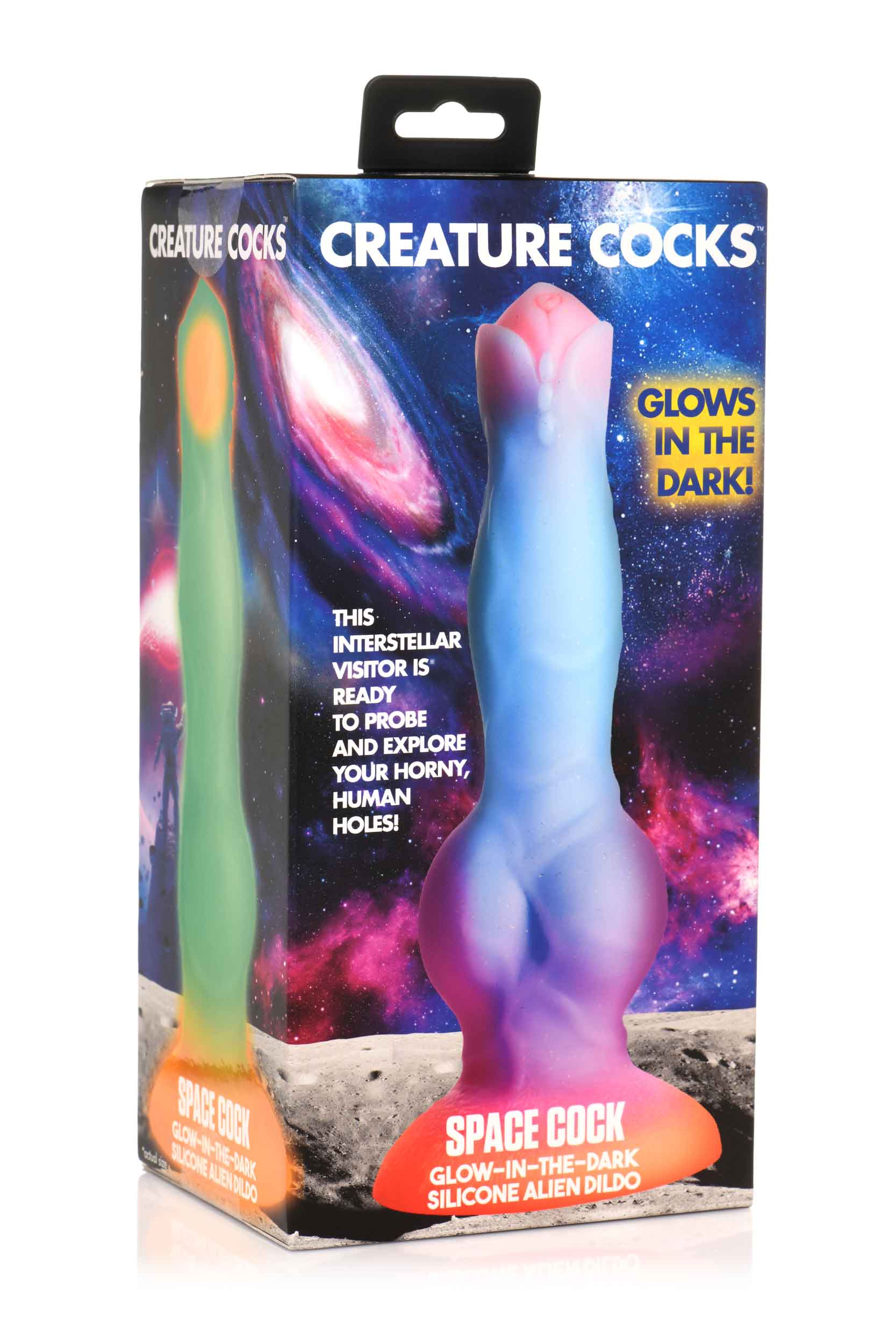 TyZlJtp5c8FjymjuO06mO519ZlEc5qW1 Space Cock Glow-in-the-Dark Silicone Alien Dildo - Image 1