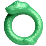 Serpentine Silicone Cock Ring - Green - Image 2