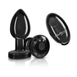 Vibrating Gunmetal Metal Remote Plug - Medium - Image 4