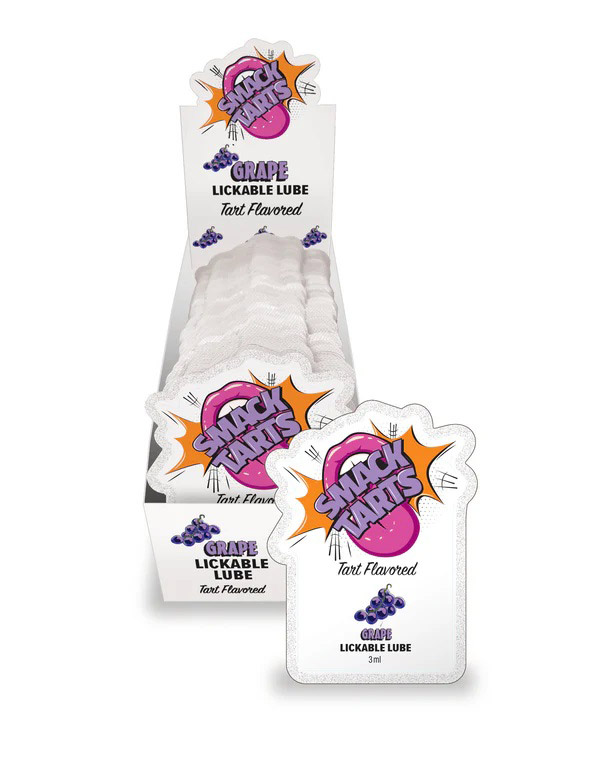 UVUaWPtX Smack Tarts Lube 3ml Pouch Display 36pc - Sour Grape - Image 1