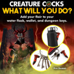 Fire Demon Keychain - Red/black - Image 5