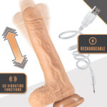 Dr. Skin Silicone - Dr. Grey - 7.0" Thrusting Dildo - Vanilla (7.5" While Thrusting) - Image 5
