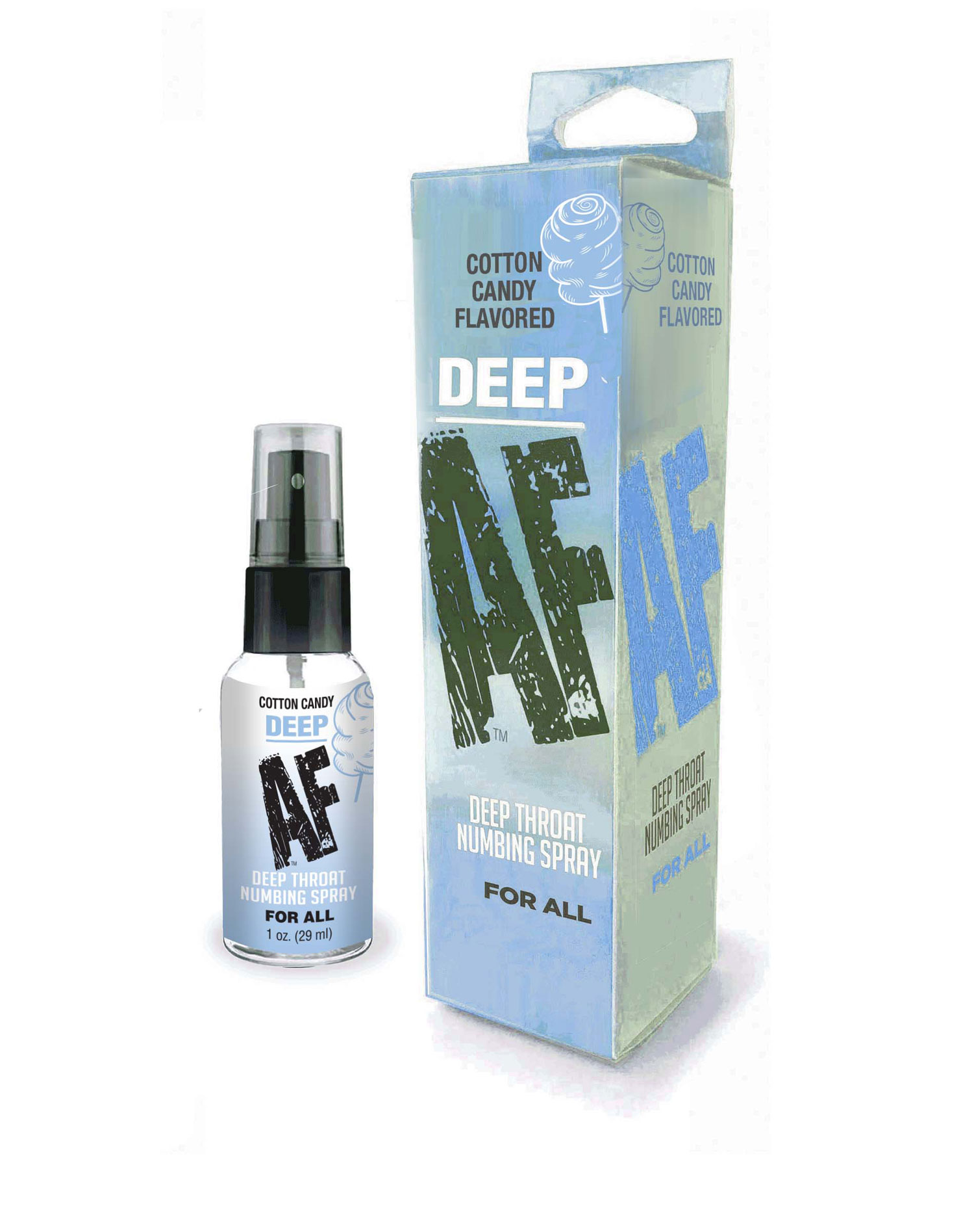 V0seH3EPndAszlQV6aWD8cKLjhzGJFSm Deep Af Throat Numbing Spray 1oz - Cotton Candy - Image 1