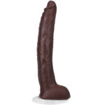 Signature Cocks - Damion Dayski - 12 Inch Ultraskyn Cock With Removable Vac-U-Lock Suction Cup - Chocolate - Image 5