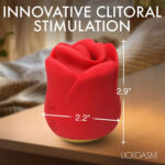 Sweet Kiss Kissing & Vibrating Clitoral Stimulator - Red - Image 3
