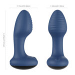Frenzy App-Controlled Rotating Anal Vibrator - Blue - Image 4