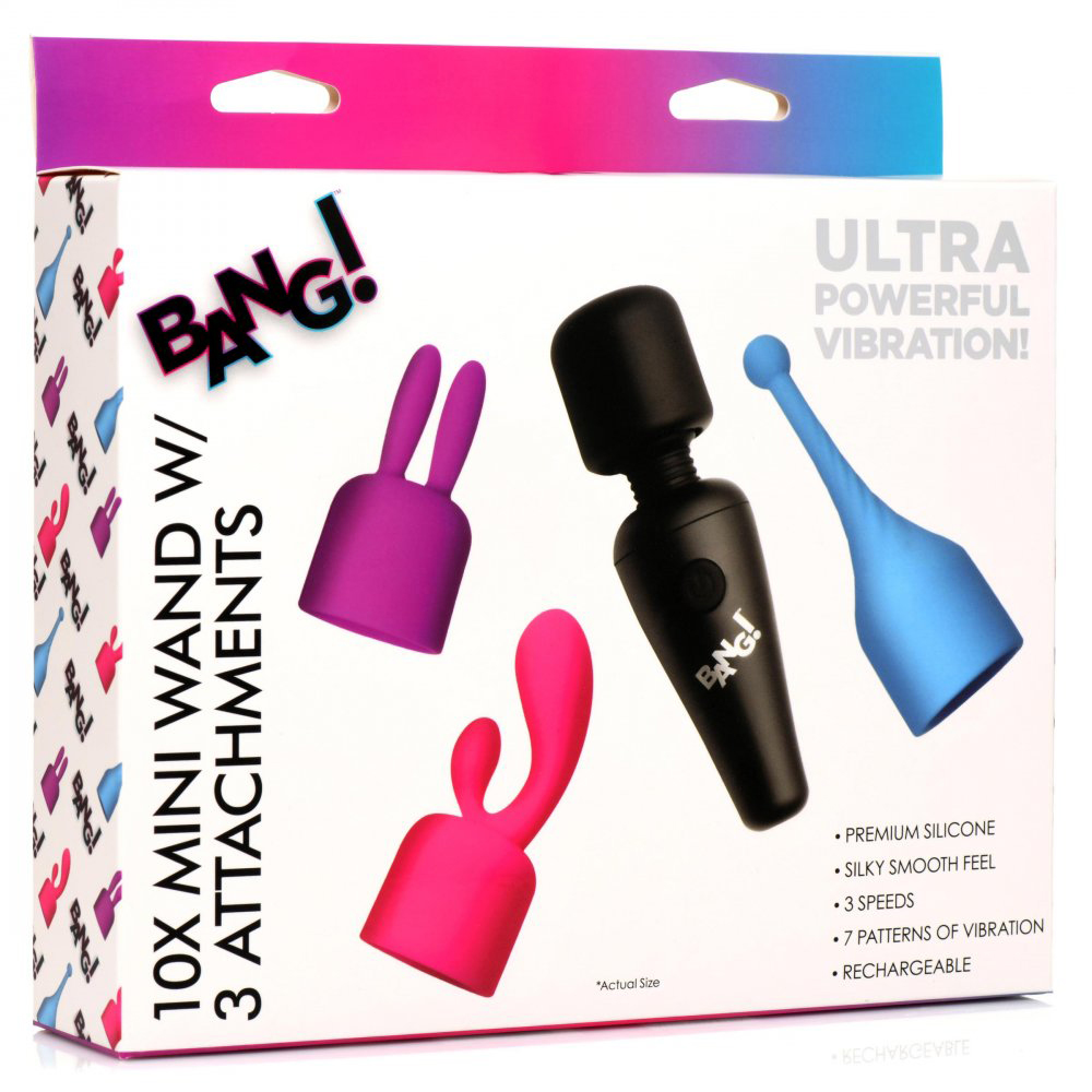 VNMuuiSRyVu3cAGJZdZ3P65PGidkAbZc Bang - 10x Mini Wand With 3 Attachments - Image 1
