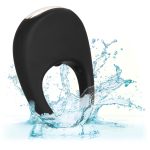 Silicone Rechargeable Pleasure Ring - Black - Black - Image 10