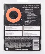 Alpha Liquid Silicone Sexagon Ring - Orange - Image 2