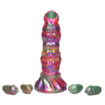 Larva Silicone Ovipositor Dildo With Eggs - Multicolor - Image 6