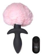 Waggerz Moving and Vibrating Bunny Tail Anal Plug - Pink - Image 2