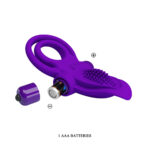 Pretty Love Vibrant Penis Ring - Purple - Image 5