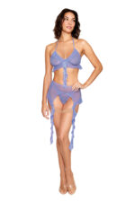 Bralette With Garter Belt and G-String - One Size - Lavender Haze - Image 2