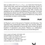 Playboy Pleasure - Pleasure 3 Ways - Butt Plug - Hematite