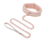 Peaches ‘N Creame Fur Collar and Leash - Pink - Image 2