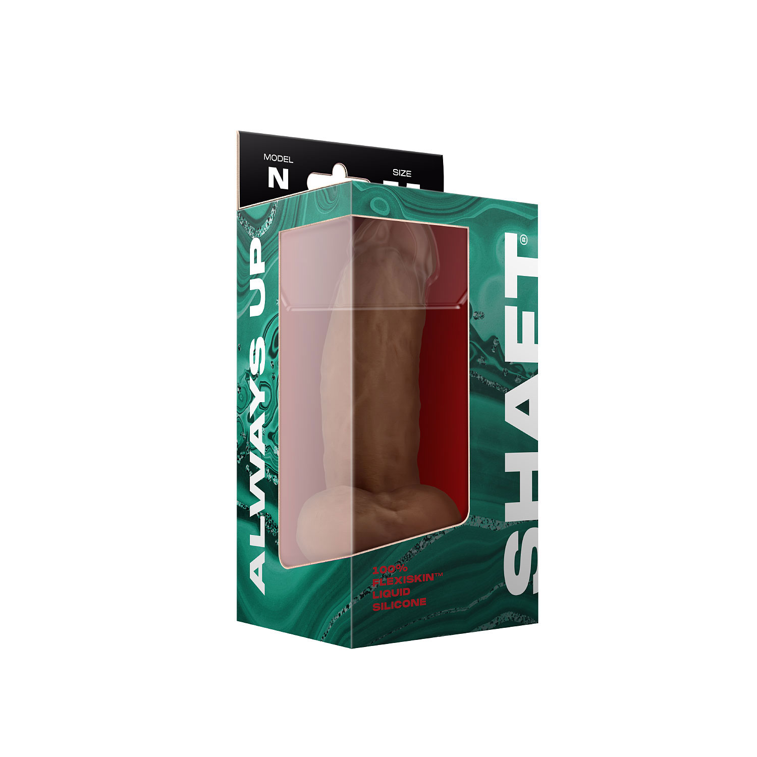 WY1wa30o1KKGhYBRK5dJuPnDCrtlz4O3 Shaft - Model N 7.5 Inch Liquid Silicone Dong With Balls - Oak - Image 1