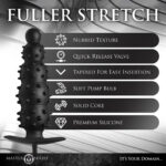 Ass Puffer Nubbed Inflatable Silicone Anal Plug - Black - Image 4