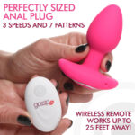 Gossip Pop Rocker 10x Vibrating Silicone Plug - Magenta - Image 3