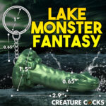 Cockness Monster Keychain - Green - Image 5