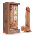 Renaissance - Raphael - 9.5 Inch Sliding Foreskin Dildo With Squeezable Balls - Tan - Image 9