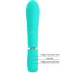Thomas Super Soft Silicone Rabbit Vibrator - Turquoise - Image 6