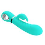 Prescott Super Soft Rabbit Silicone Vibrator - Vibrator -Teal - Image 5