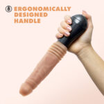 Dr. Skin Silicone - Dr. Knight - Thrusting Gyrating Vibrating Dildo - Beige - Image 6