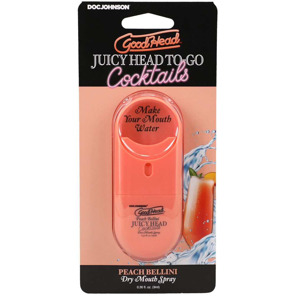 XE2RHruB Goodhead Juicy Head Cocktails Dry Mouth Spray to-Go - Peach Bellini - Image 1
