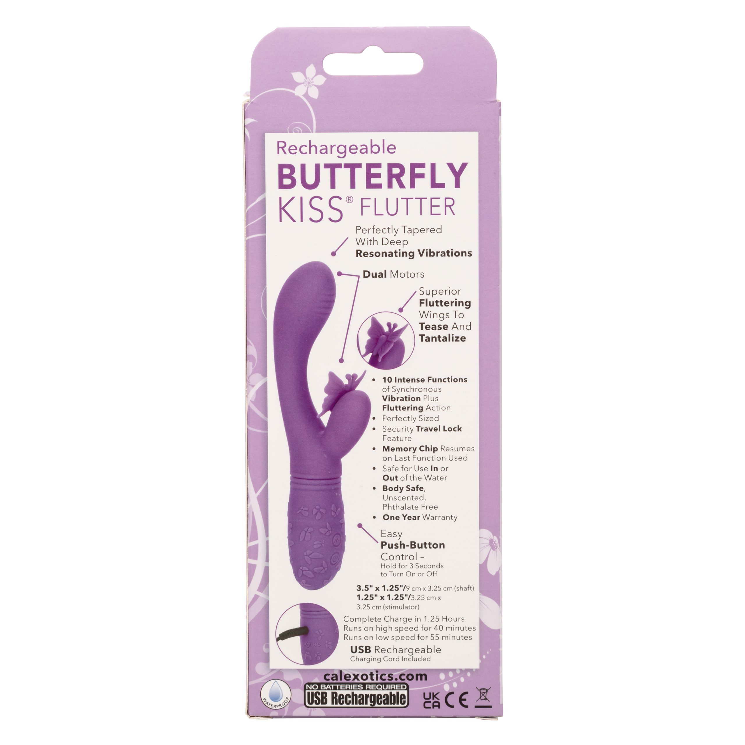 XEwfuBLBOeElu17LMNqudCFN8MYAu565 Rechargeable Butterfly Kiss Flutter - Purple - Image 1