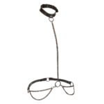 Euphoria Collection Chain Halter/collar and Leash - Black - Image 3