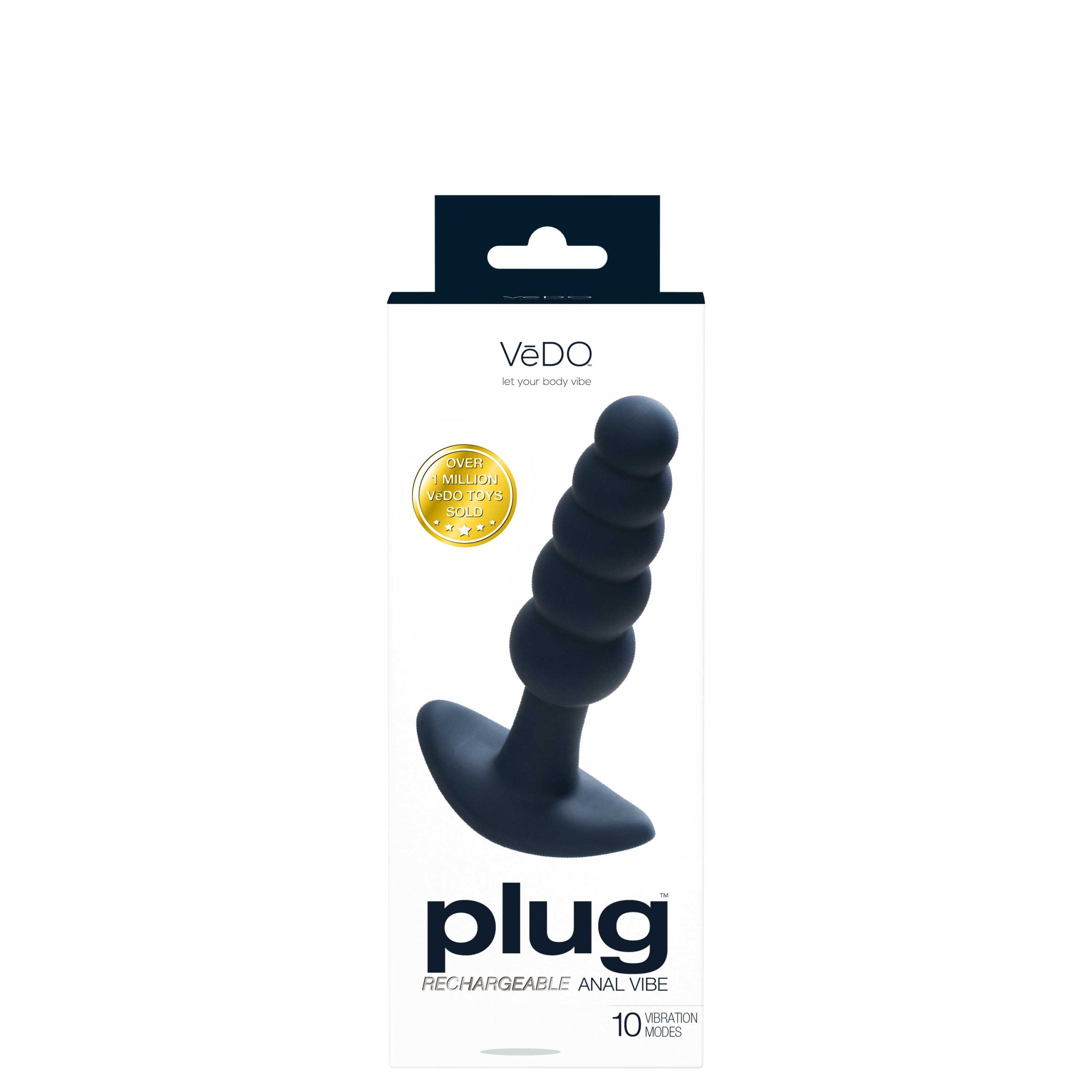 XTaVwyhc5CNgdHuaVk80FYPNfqolXFGO Plug Rechargeable Anal Vibe - Black Pearl - Image 1