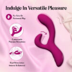Blush Quinn Rabbit Vibrator Burgundy - Image 3
