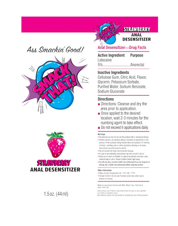 XY5Fi9bU Smack That Anal Desensitizer Strawberry 1.5oz - Image 1