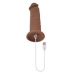 7 Inch Girthy Vibrating Dong - Dark - Image 7