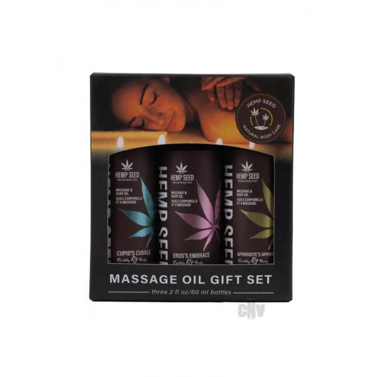 Y1qLI75fmeekNuNWs1fRzJU38hCl6JCY Hemp Seed Massage Oil Trio Gift Set - Valentines Day Collection 2 Oz - Image 1