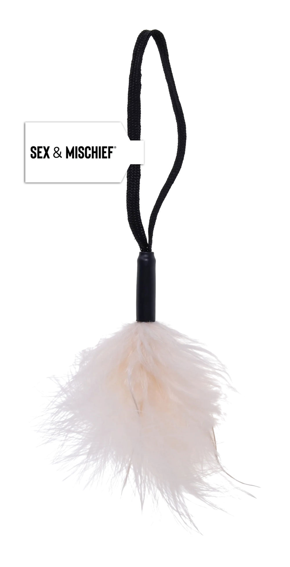Y6rCIJbl White Wrist Feather Tickler - Image 1
