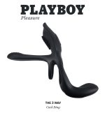 Playboy Pleasure - the 3 Way - Cock Ring - Black - Image 2