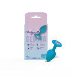Gemma Clear Iridescent Gem Teal Silicone Plug - S - Image 2