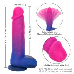 Naughty Bits Ombre Hombre XL Vibrating Dildo - - Pink/purple - Image 8