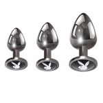 Playboy Pleasure - Pleasure 3 Ways - Butt Plug - Hematite - Image 7