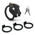 Bull Chastity Cage - Black - Image 2