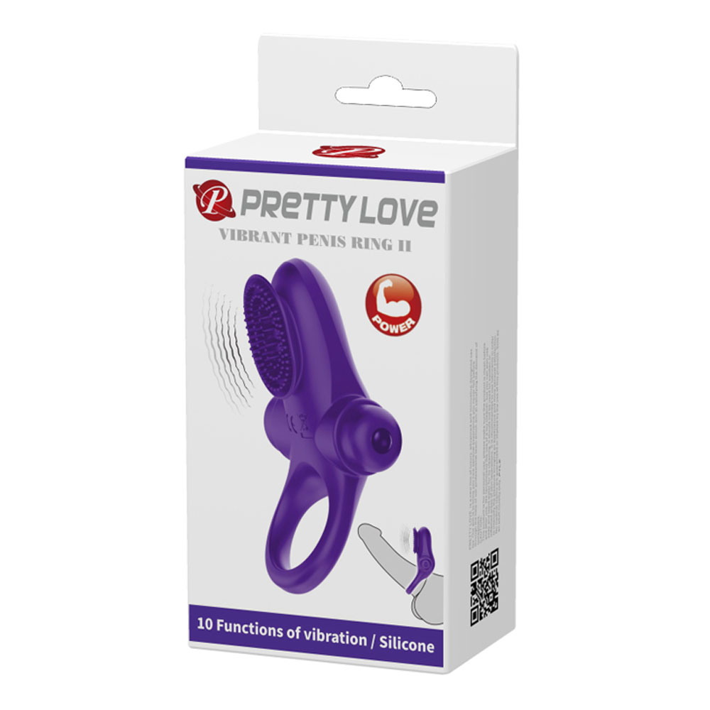 YsaPm6awgQDi9UPv4ibYWx6e4hdGuZHl Pretty Love Vibrating Cock Ring II - Purple - Image 1